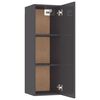 vidaXL TV-Schrank Hochglanz-Grau 30,5x30x90 cm Holzwerkstoff