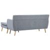 vidaXL Sofa L-Form Stoff 171,5x138x81,5 cm Hellgrau