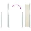 vidaXL Ausziehbare Seitenmarkise 170&times;300 cm Creme