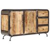 vidaXL Sideboard 140x40x80 cm Massivholz Mango