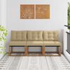 vidaXL 3 St&uuml;ck Outdoor Mittelsofa