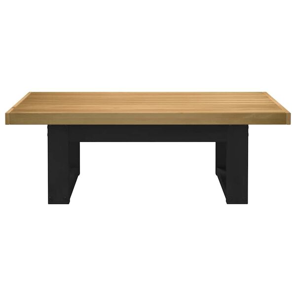vidaXL Couchtisch NOAIN U-förmige Beine 120x60x40 cm Massivholz Kiefer