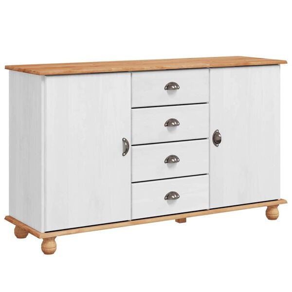 vidaXL Sideboard ASKIM 133,5 x 40 x 79 cm Massivholz Kiefer