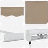 vidaXL Einziehbare Markise Beige 350 x 250 cm Stoff und Metall