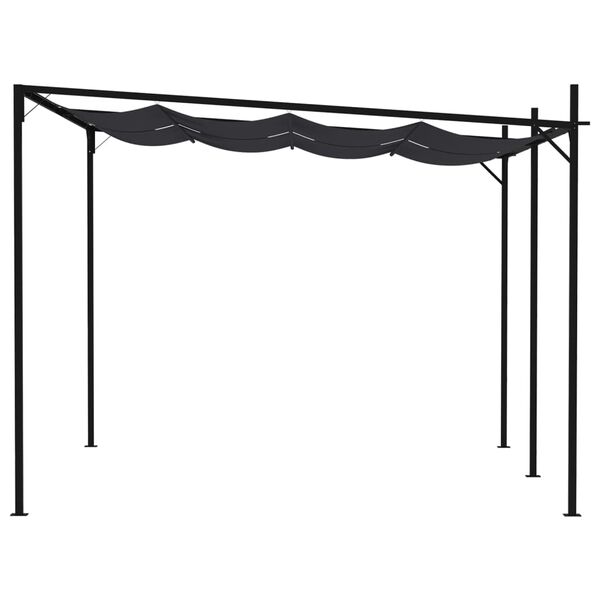 vidaXL Pavillon mit Ausziehbarem Dach 400x300x233 cm Anthrazit