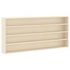 vidaXL Wanddisplay-Case Wandhalterung Beige 80 x 8,5 x 36 cm