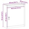 vidaXL Werkzeugschrank mit Regal Rot und Grau 50 x 20 x 55 cm