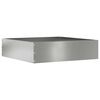 vidaXL Rasenkante 50 x 50 x 13 cm Verzinkter Stahl Silber