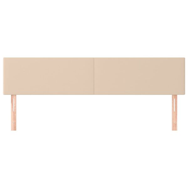 vidaXL Kopfteile 2 Stk. Cappuccino-Braun 80x5x78/88 cm Kunstleder