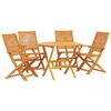 vidaXL Garten Essgruppe 5 pcs Braun Massivholz Akazie