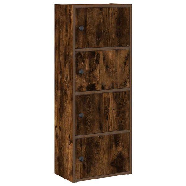 vidaXL Bücherregal Räuchereiche 40x24x102 cm Holzwerkstoff
