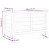 vidaXL Outdoor-Kissenbox 100x50x56 cm Massivholz Tanne
