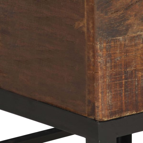 vidaXL Hocker 35 x 35 x 40 cm Massives Altholz