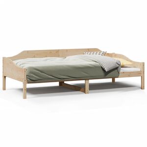 vidaXL Massivholzbett ohne Matratze 90x190 cm Kiefernholz