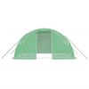 vidaXL Gewächshaus mit Stahlrahmen Grün 8 m² 4x2x2 m
