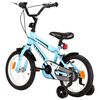 vidaXL Kinderfahrrad 14 Zoll Schwarz und Blau