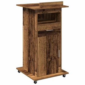 vidaXL Podium mit Schubladen Altholz 55 x 55 x 107 cm Holzwerkstoff