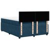 vidaXL Boxspringbett mit Matratze Blau 160x200 cm Samt