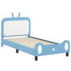 vidaXL Kinderbettgestell mit Kopfteil mit Kopfteil Blau 80 x 200 cm PU