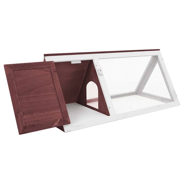 vidaXL Kleintier-/Kaninchenstall Braun Holz