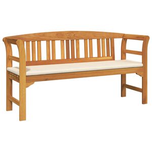 vidaXL Rosenbank 157 x 46 x 82,5 cm Massivholz Akazie Cremewei&szlig;