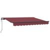 vidaXL Einziehbare Markise Bordeauxrot 300 x 200 cm Stoff