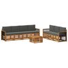 vidaXL Sofagarnituren mit Kissen 8 pcs Massivholz Akazie