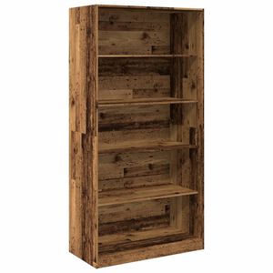 vidaXL Kleiderschrank Altholz-Optik 100x50x200 cm Holzwerkstoff