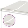 vidaXL Markise Manuell Einziehbar mit LED 300x250 cm Creme
