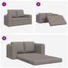 vidaXL Schlafsofa Taupe 148 x 71 x 83 cm Stoff