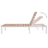 vidaXL 5-tlg. Garten-Lounge-Set mit Auflagen Aluminium und WPC