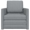 vidaXL Bodensofa mit Schlaffunktion Hellgrau 112x174x55 cm Stoff