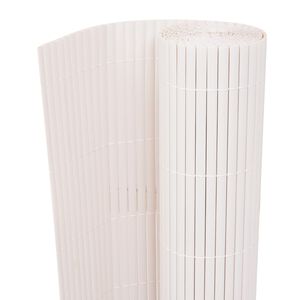 vidaXL Gartenzaun Doppelseitig 90 x 300 cm Wei&szlig;