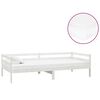 vidaXL Tagesbett mit Matratze 90x200 cm Wei&szlig; Kiefer Massivholz