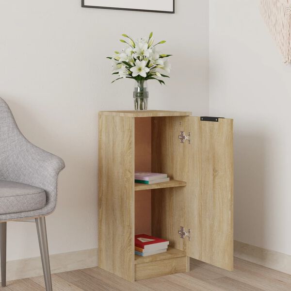 vidaXL Sideboard Sonoma-Eiche 30x30x70 cm Holzwerkstoff
