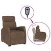 vidaXL Aufstehsessel Braun Stoff