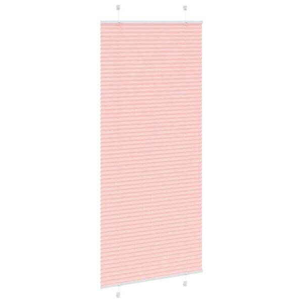 vidaXL Plissee Rosa 95x200 cm Stoffbreite 94,4 cm Polyester