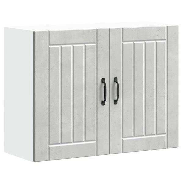 vidaXL K&uuml;chen-H&auml;ngeschrank Lucca Betongrau Holzwerkstoff