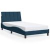 vidaXL Bettgestell ohne Matratze "Hanko" Blau 100x200 cm Samt