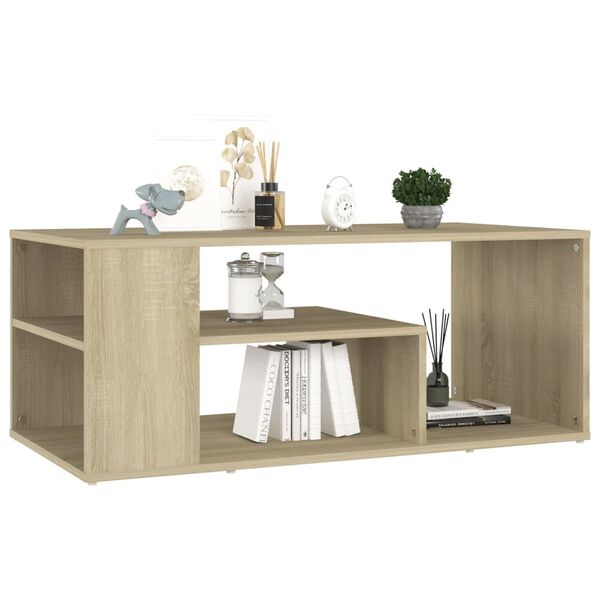 vidaXL Couchtisch Sonoma-Eiche 100x50x40 cm Holzwerkstoff