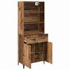 vidaXL Highboard Altholz 69,5 x 34 x 180 cm Holzwerkstoff