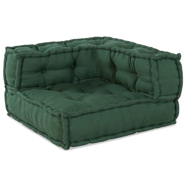 vidaXL 2-Sitzer-Modulsofa Gr&uuml;n 140x70x36 cm Stoff