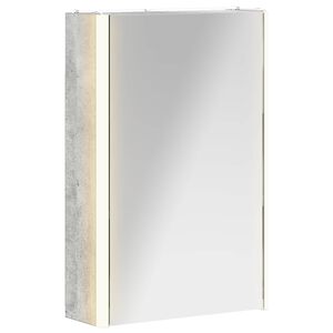 vidaXL Badezimmerspiegelschrank Beton Grau 33 x 11,5 x 50 cm