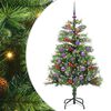 vidaXL K&uuml;nstlicher Weihnachtsbaum 150 LEDs Warmes Wei&szlig; PVC und Metall