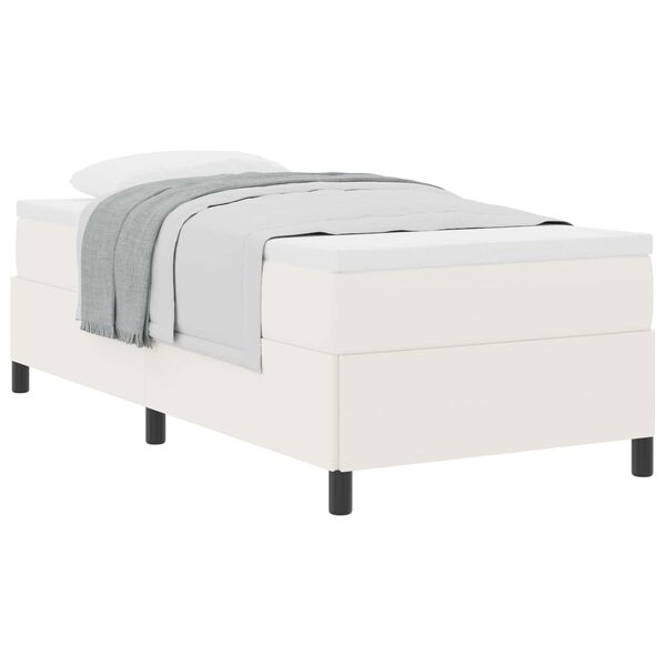vidaXL Boxspringbett Creme 100 x 200 cm Samt