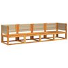 vidaXL 4-tlg. Gartensofa-Set mit Kissen Holz Akazie & Seil