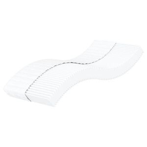 vidaXL Schaumstoffmatratze Wei&szlig; 100x220 cm H&auml;rtegrad H2 H3