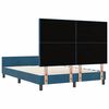 vidaXL Boxspringbett mit Kopfteil Dunkelblau 140 x 200 cm Samt