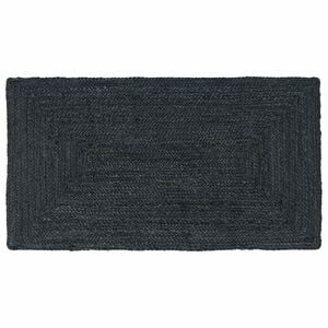 vidaXL Bereichsteppich Dunkelgrau 60 x 110 cm Jute