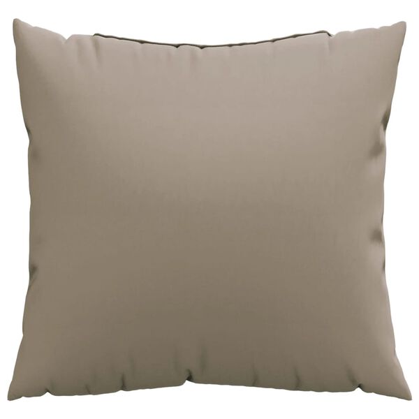 vidaXL Zierkissen 4 Stk. Taupe 50x50 cm Stoff